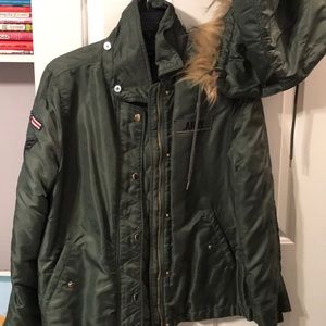 Army themed winter coat